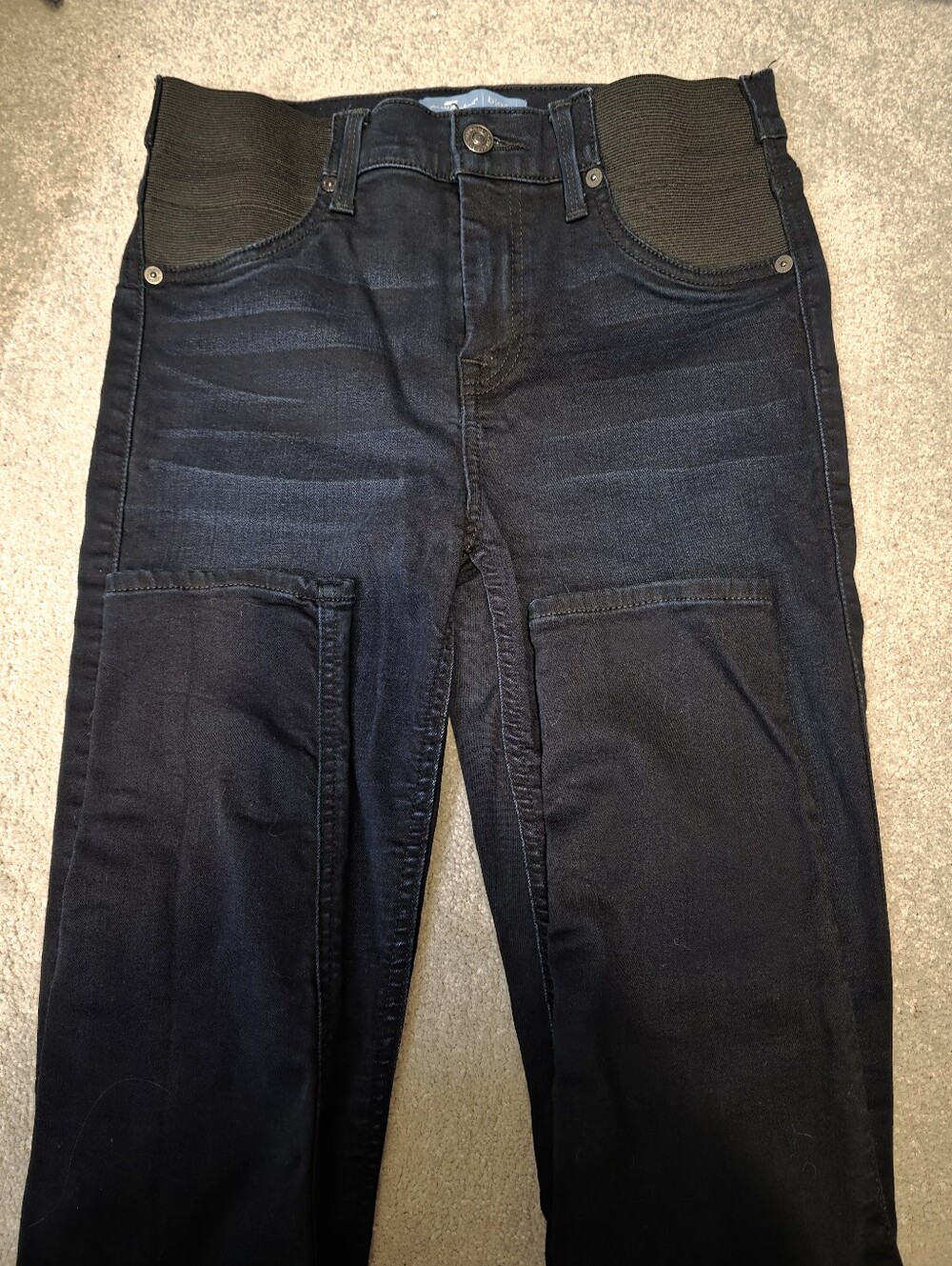 7 For All Mankind Dark Blue Maternity Jeans